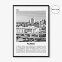 Memphis Print Black and White No 2, Memphis Wall Art, Memphis Poster, Memphis Photo, Memphis Decor, Tennessee, USA, United States