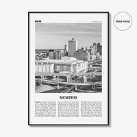 Memphis Print Black and White No 2, Memphis Wall Art, Memphis Poster, Memphis Photo, Memphis Decor, Tennessee, USA, United States