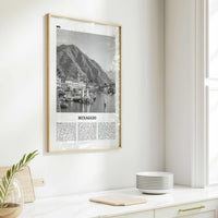 Menaggio Print Black and White No 1, Menaggio Wall Art, Menaggio Poster, Menaggio Photo, Menaggio Wall Décor, Menaggio Map, Italy