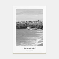 Mendocino Portrait B&W Poster