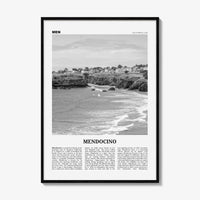 Mendocino Print Black and White, Mendocino Wall Art, Mendocino Poster, Mendocino Photo, Mendocino Wall Décor, California, USA, United States