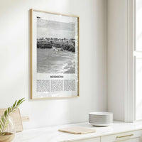 Mendocino Print Black and White, Mendocino Wall Art, Mendocino Poster, Mendocino Photo, Mendocino Wall Décor, California, USA, United States