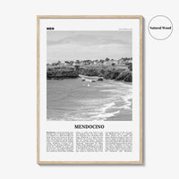 Mendocino Print Black and White, Mendocino Wall Art, Mendocino Poster, Mendocino Photo, Mendocino Wall Décor, California, USA, United States