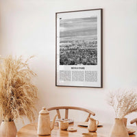 Menlo Park Print Black and White, Menlo Park Wall Art, Menlo Park Poster, Menlo Park Photo, Menlo Park Décor, Menlo Park Map, California USA