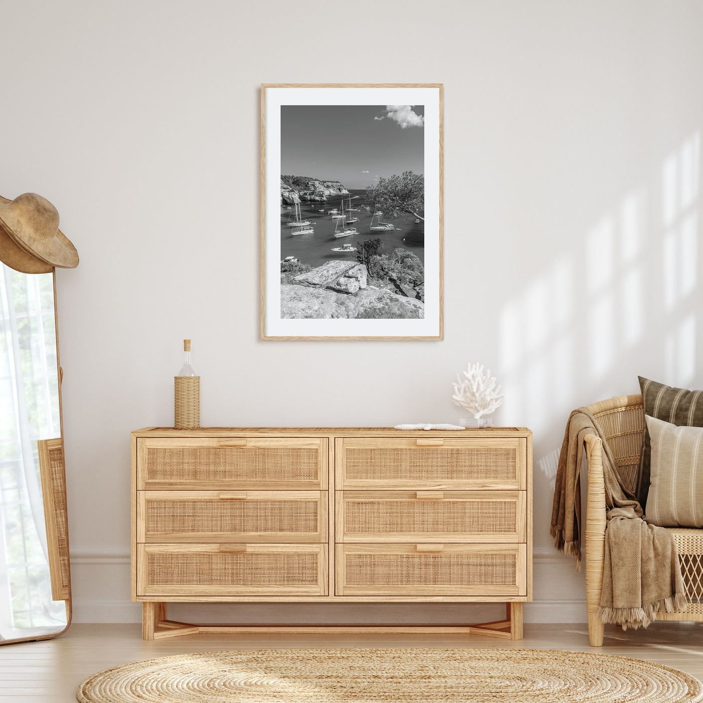 Menorca Photo B&W Poster