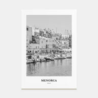 Menorca Portrait B&W Poster