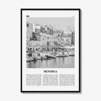 Menorca Print Black and White, Menorca Wall Art, Menorca Poster, Menorca Photo, Spain, Minorca, Balearic Islands, Monte Toro, España
