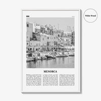 Menorca Print Black and White, Menorca Wall Art, Menorca Poster, Menorca Photo, Spain, Minorca, Balearic Islands, Monte Toro, España