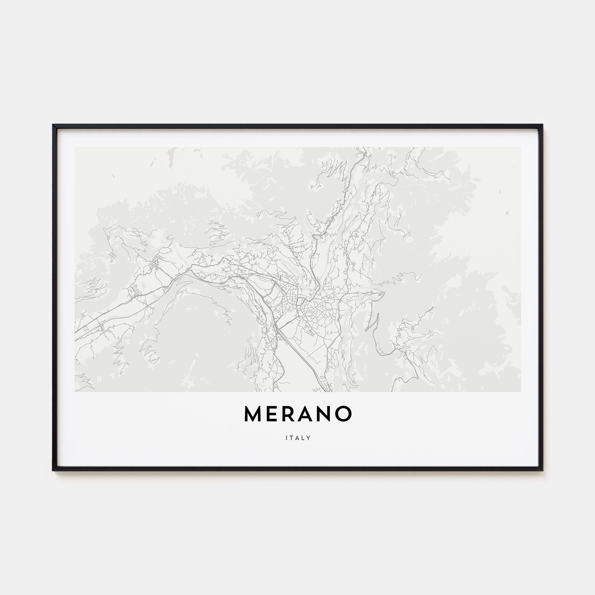 Merano Map Landscape Poster