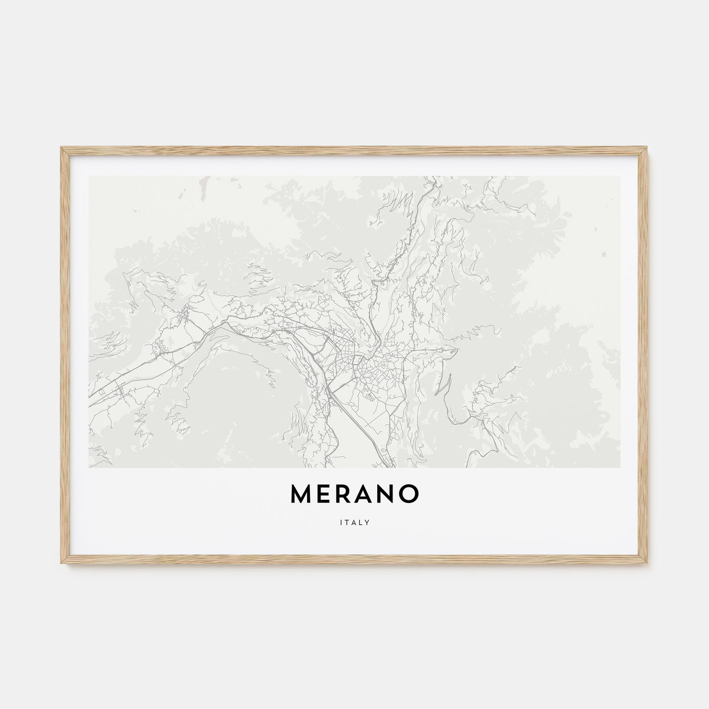 Merano Map Landscape Poster