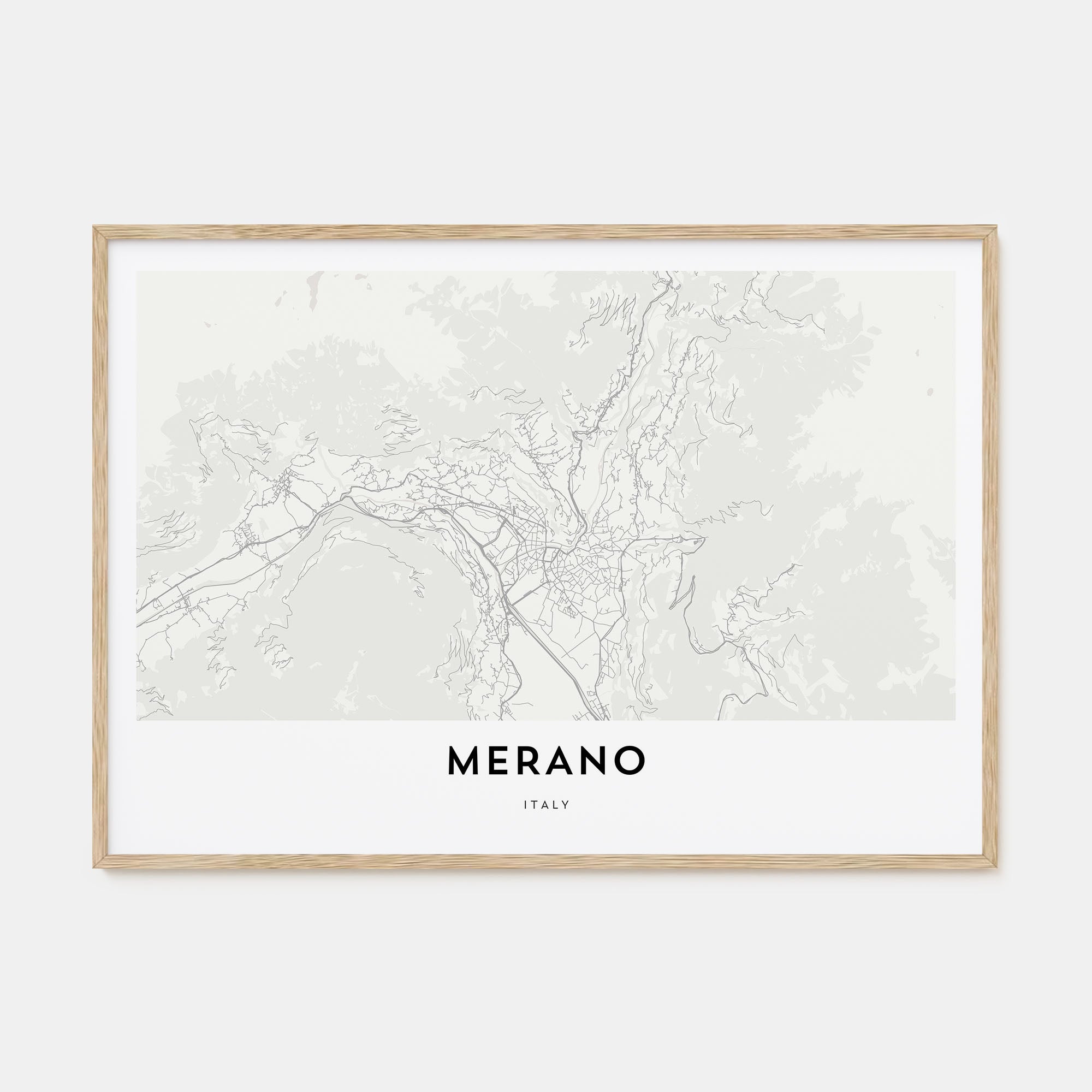 Merano Map Landscape Poster