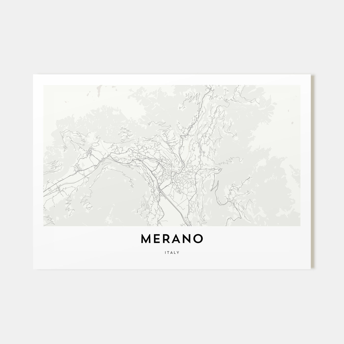 Merano Map Landscape Poster