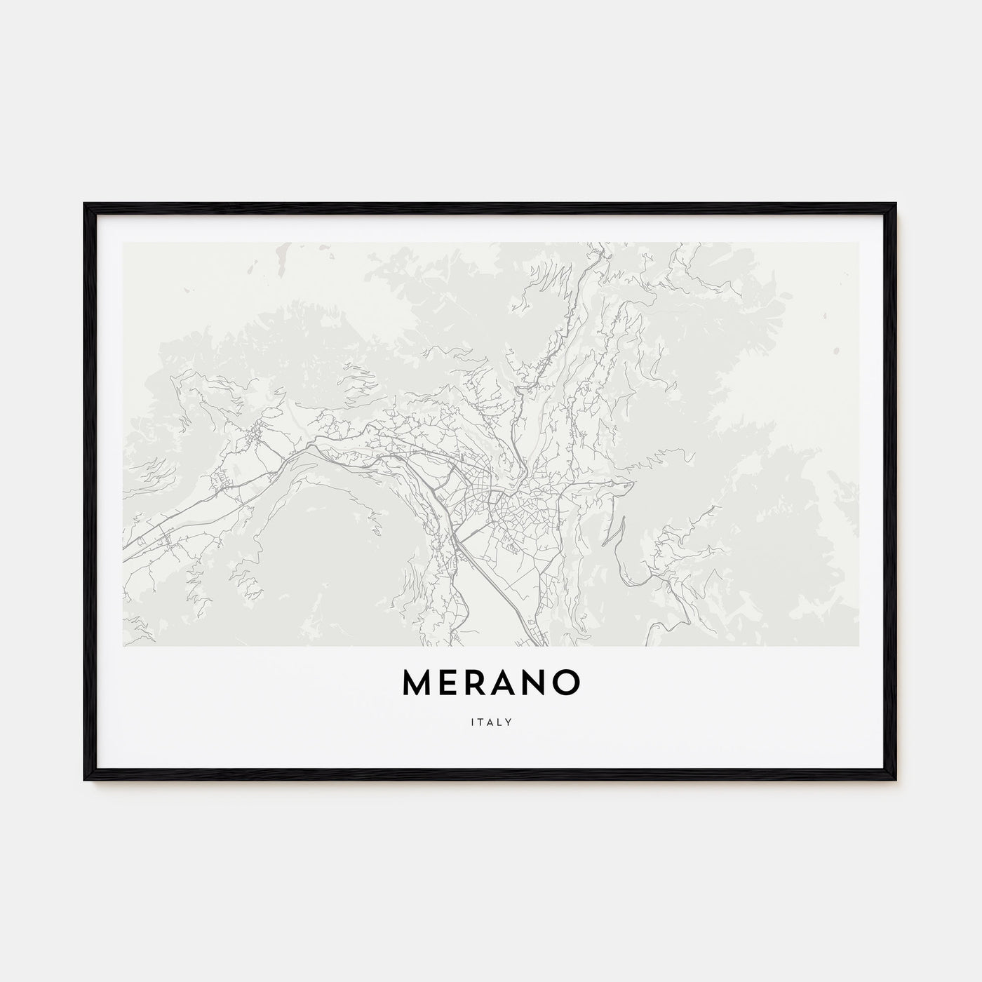 Merano Map Landscape Poster