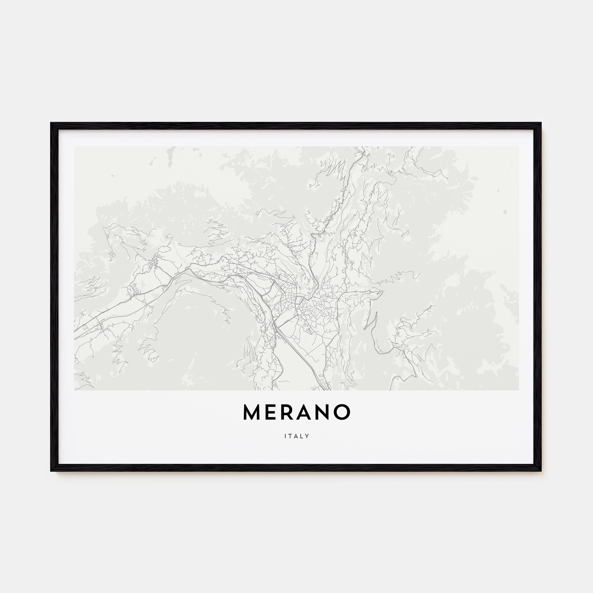 Merano Map Landscape Poster