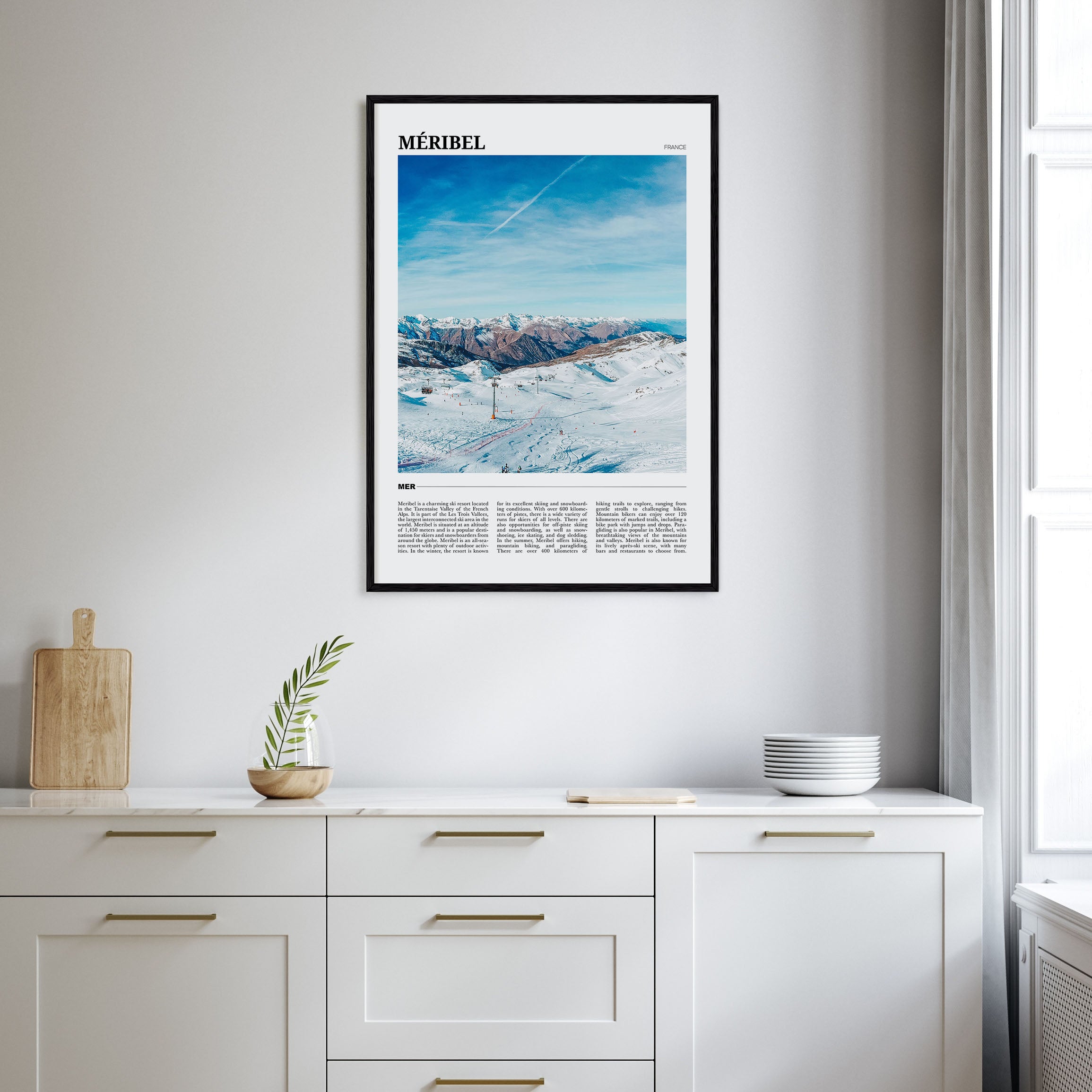 Méribel Travel Color Poster