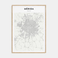 Mérida Map Portrait Poster