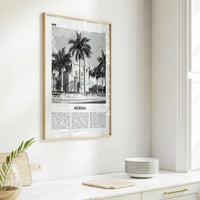Merida Print Black and White, Mérida Wall Art, Mérida Poster, Mérida Photo, Mérida Wall Décor, Yucatán, Mexico