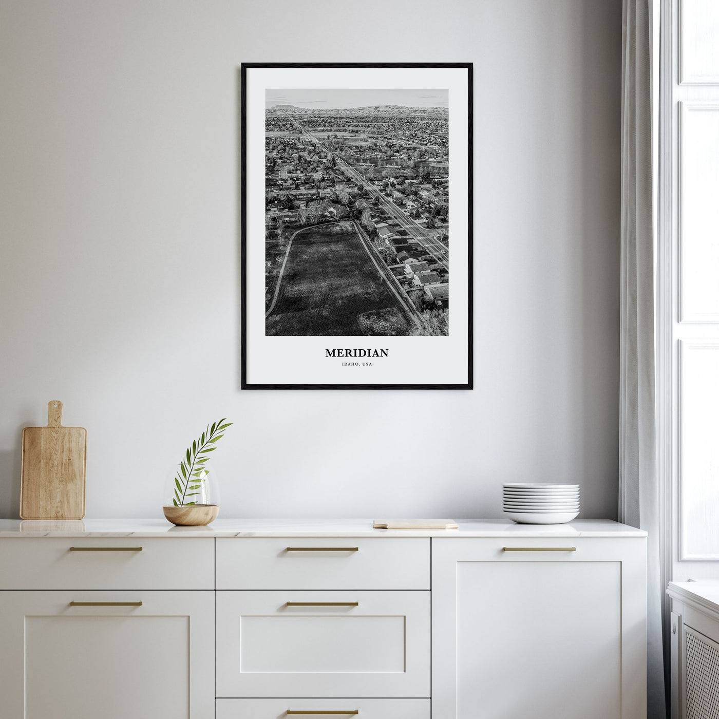 Meridian Portrait B&W Poster