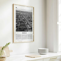 Meridian Print Black and White, Meridian Wall Art, Meridian Poster, Meridian Photo, Meridian Wall Décor, Meridian Map, Idaho, USA