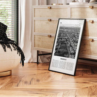 Meridian Print Black and White, Meridian Wall Art, Meridian Poster, Meridian Photo, Meridian Wall Décor, Meridian Map, Idaho, USA