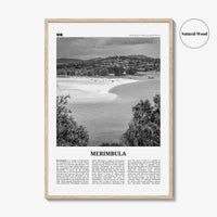 Merimbula Print Black and White, Merimbula Wall Art, Merimbula Poster, Merimbula Photo, Merimbula Wall Décor, Merimbula Map, Australia