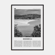 Merimbula Travel B&W Poster