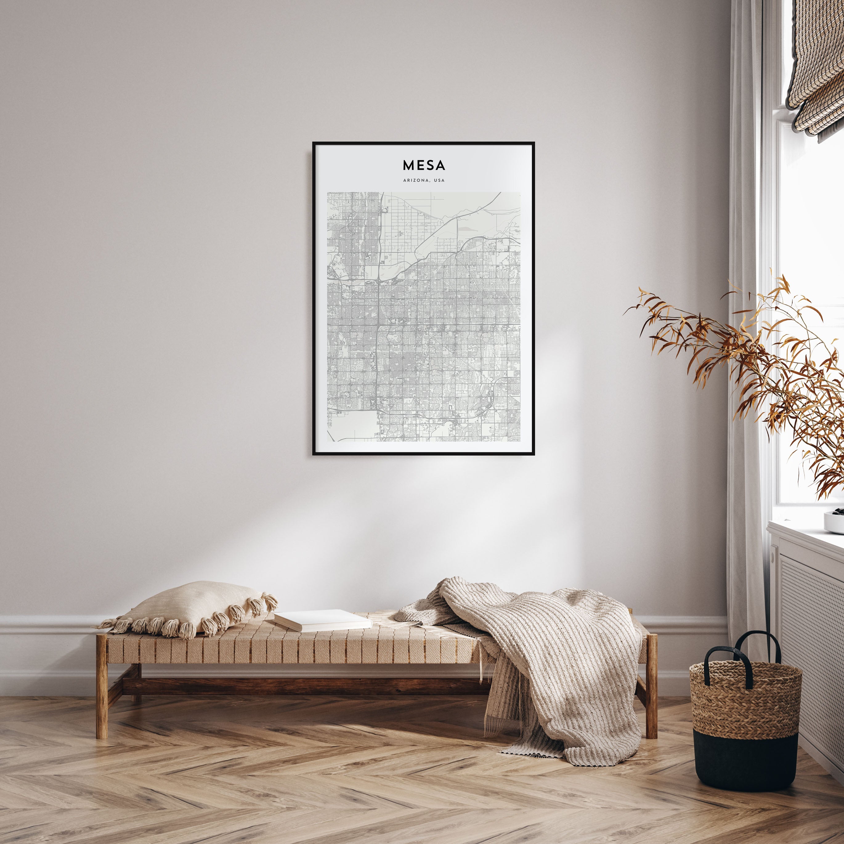 Mesa Map Portrait Poster