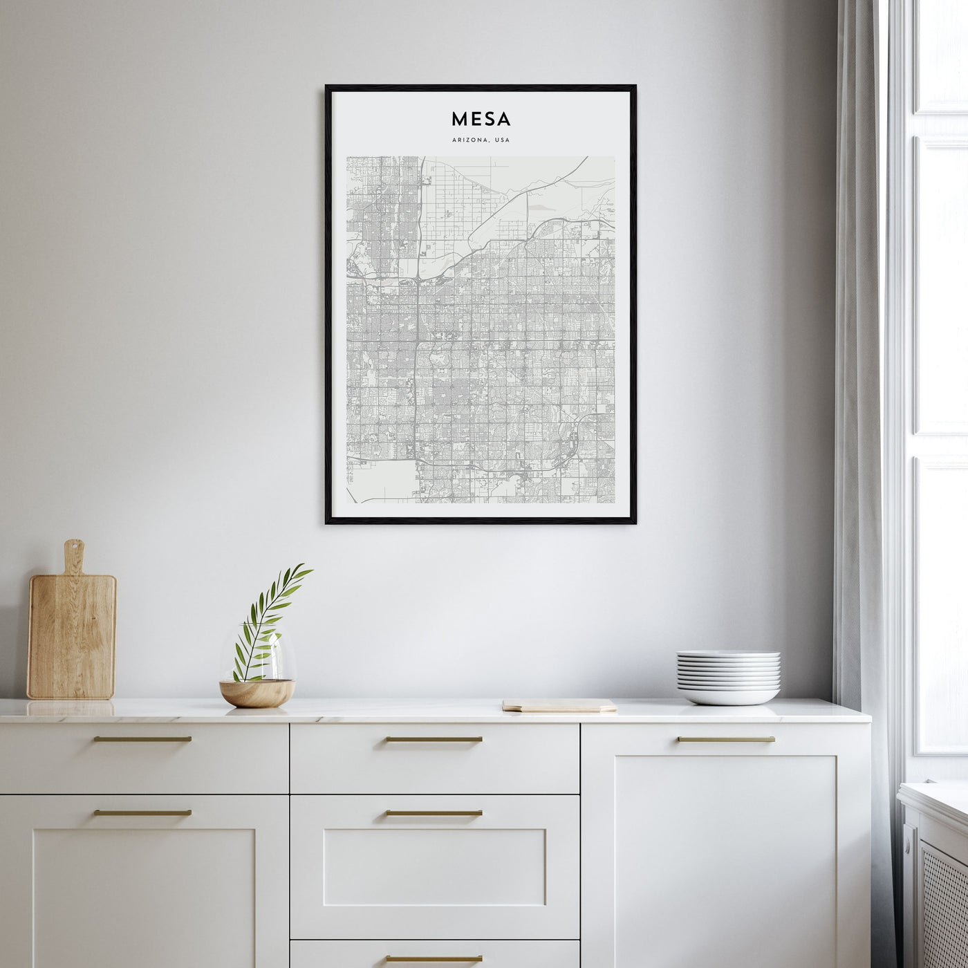 Mesa Map Portrait Poster
