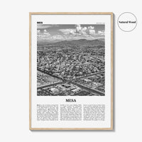 Mesa Print Black and White, Mesa Wall Art, Mesa Poster, Mesa Photo, Mesa Wall Décor, Arizona, USA, United States