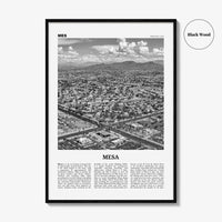 Mesa Print Black and White, Mesa Wall Art, Mesa Poster, Mesa Photo, Mesa Wall Décor, Arizona, USA, United States