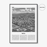 Mesa Print Black and White, Mesa Wall Art, Mesa Poster, Mesa Photo, Mesa Wall Décor, Arizona, USA, United States