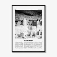 Mesa Verde National Park Print Black and White, Mesa Verde Wall Art, Mesa Verde Poster, Mesa Verde Photo, Mesa Verde Wall Décor, Colorado