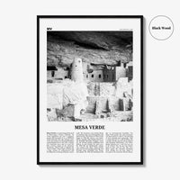 Mesa Verde National Park Print Black and White, Mesa Verde Wall Art, Mesa Verde Poster, Mesa Verde Photo, Mesa Verde Wall Décor, Colorado