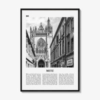 Metz Print Black and White, Metz Wall Art, Metz Poster, Metz Photo, Metz Wall Décor, France, Grand Est Moselle, Lorraine