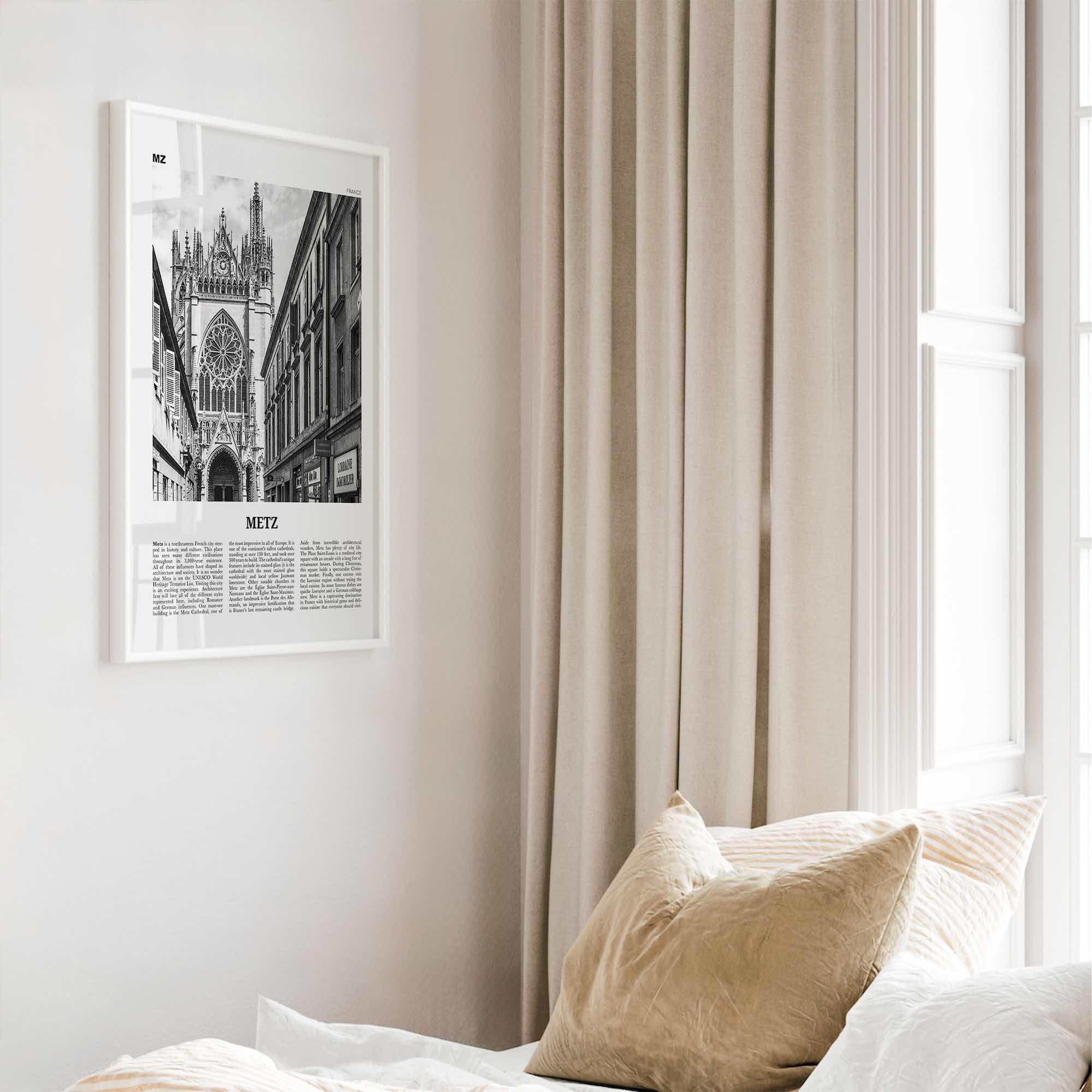 Metz Print Black and White, Metz Wall Art, Metz Poster, Metz Photo, Metz Wall Décor, France, Grand Est Moselle, Lorraine