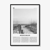 Mexico Beach Print Black and White, Mexcio Beach Wall Art, Mexcio Beach Poster, Mexcio Beach Photo, Mexcio Beach Wall Décor, United States