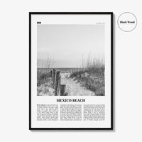 Mexico Beach Print Black and White, Mexcio Beach Wall Art, Mexcio Beach Poster, Mexcio Beach Photo, Mexcio Beach Wall Décor, United States