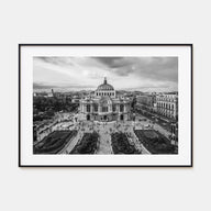 Mexico City Landscape B&W Poster