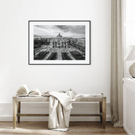 Mexico City Landscape B&W Poster