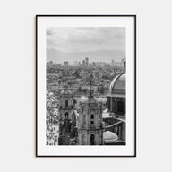 Mexico City Photo B&W Poster