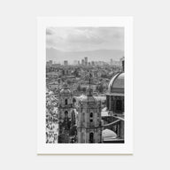 Mexico City Photo B&W Poster