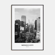 Mexico City Portrait B&W No 1 Poster