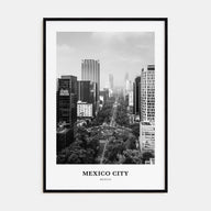 Mexico City Portrait B&W No 1 Poster