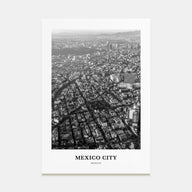 Mexico City Portrait B&W No 2 Poster