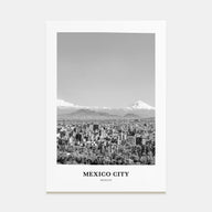 Mexico City Portrait B&W No 3 Poster