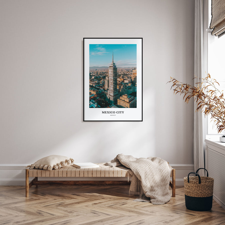 Mexico City Portrait Color No 1 Poster