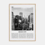 Mexico City Travel B&W No 1 Poster