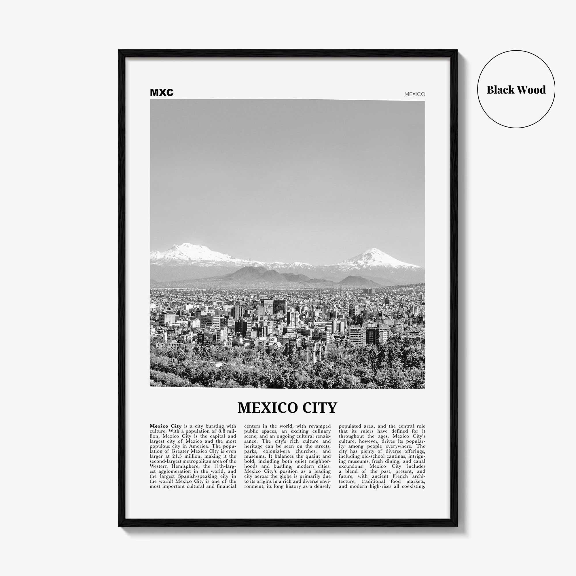 Mexico City Print Black and White No 2, Mexico City Wall Art, Mexico City Poster, Mexico City Photo, Mexico, Ciudad de México