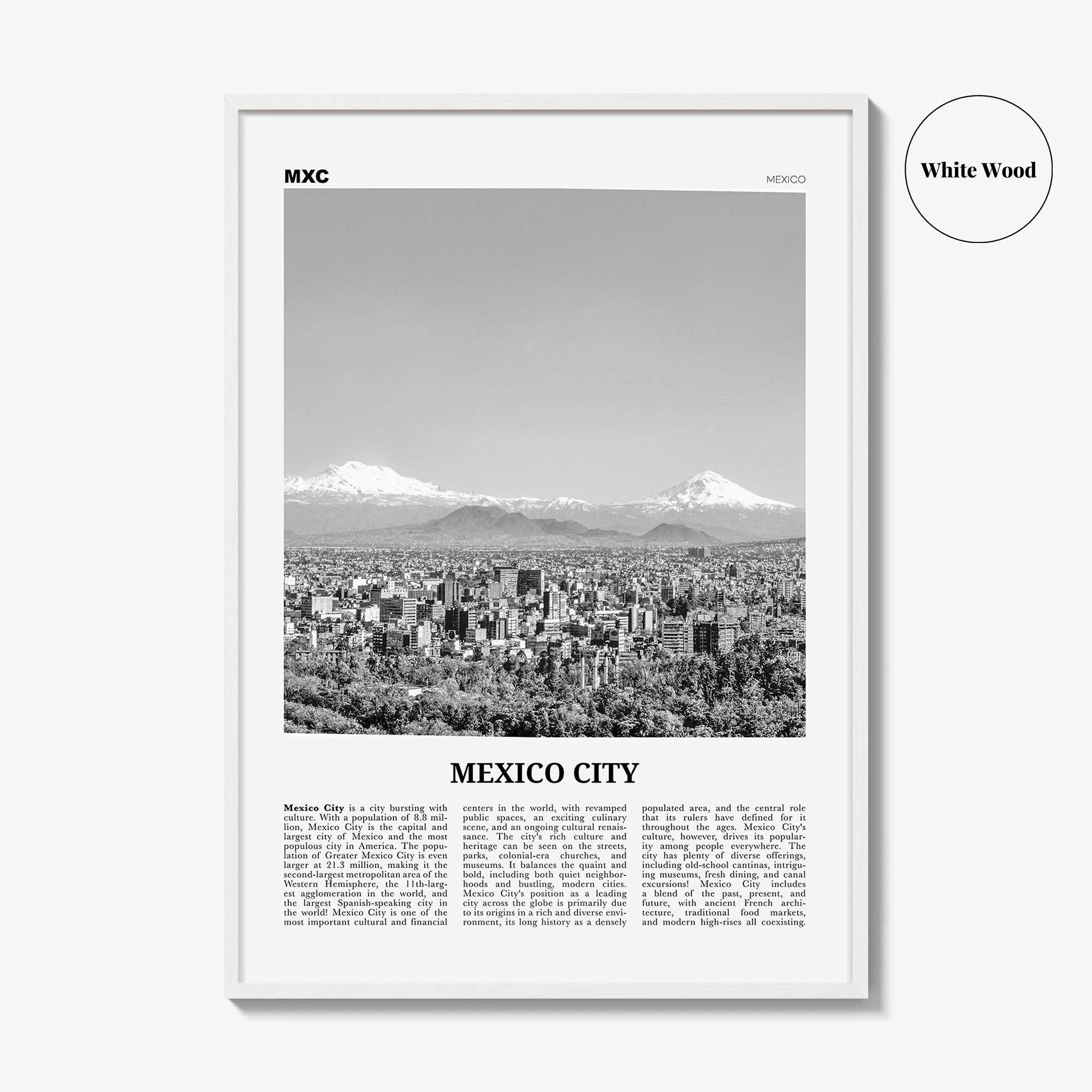 Mexico City Print Black and White No 2, Mexico City Wall Art, Mexico City Poster, Mexico City Photo, Mexico, Ciudad de México