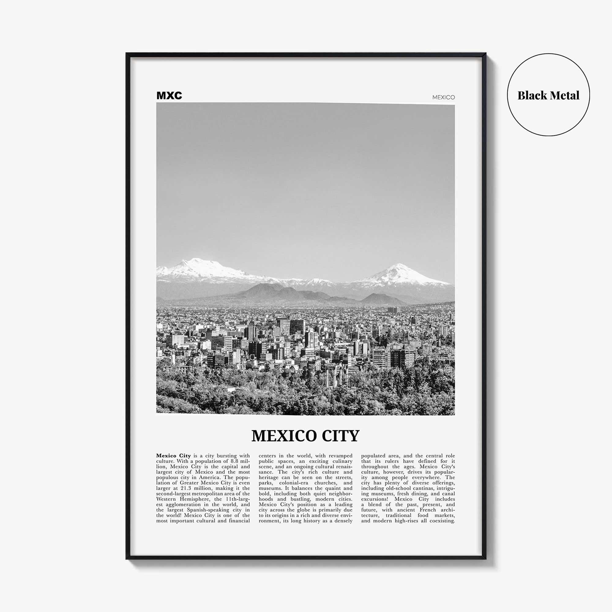 Mexico City Print Black and White No 2, Mexico City Wall Art, Mexico City Poster, Mexico City Photo, Mexico, Ciudad de México